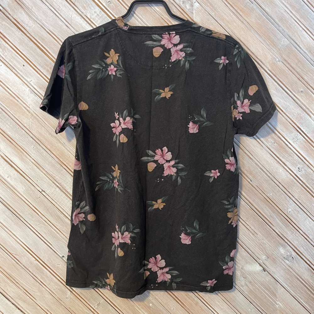Hollister California floral vintage logo T shirt short sleeve 100% cotton soft M - Picture 5 of 5